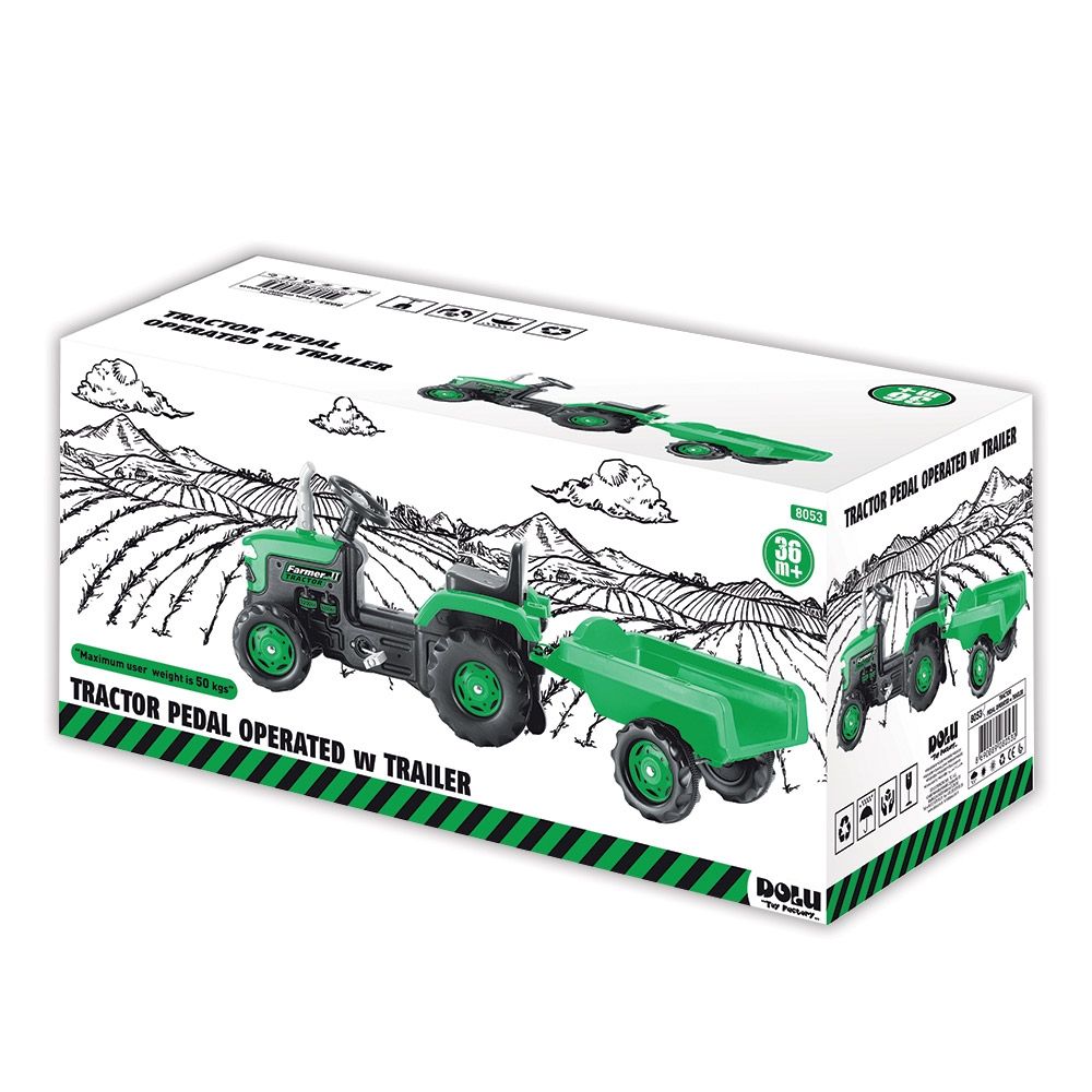 Tractor cu pedale si remorca Dolu - poza 5