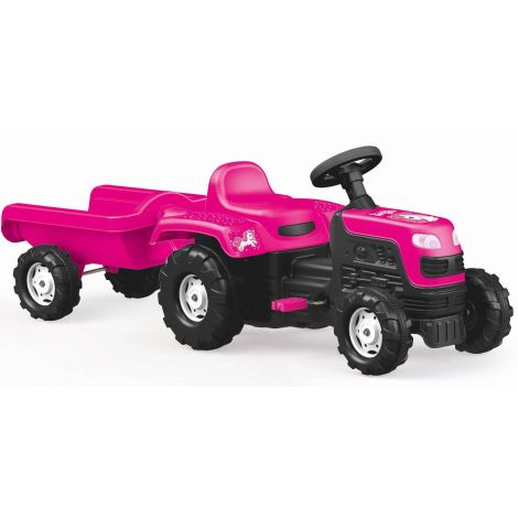 Tractor cu pedale si remorca - unicorn - poza 1
