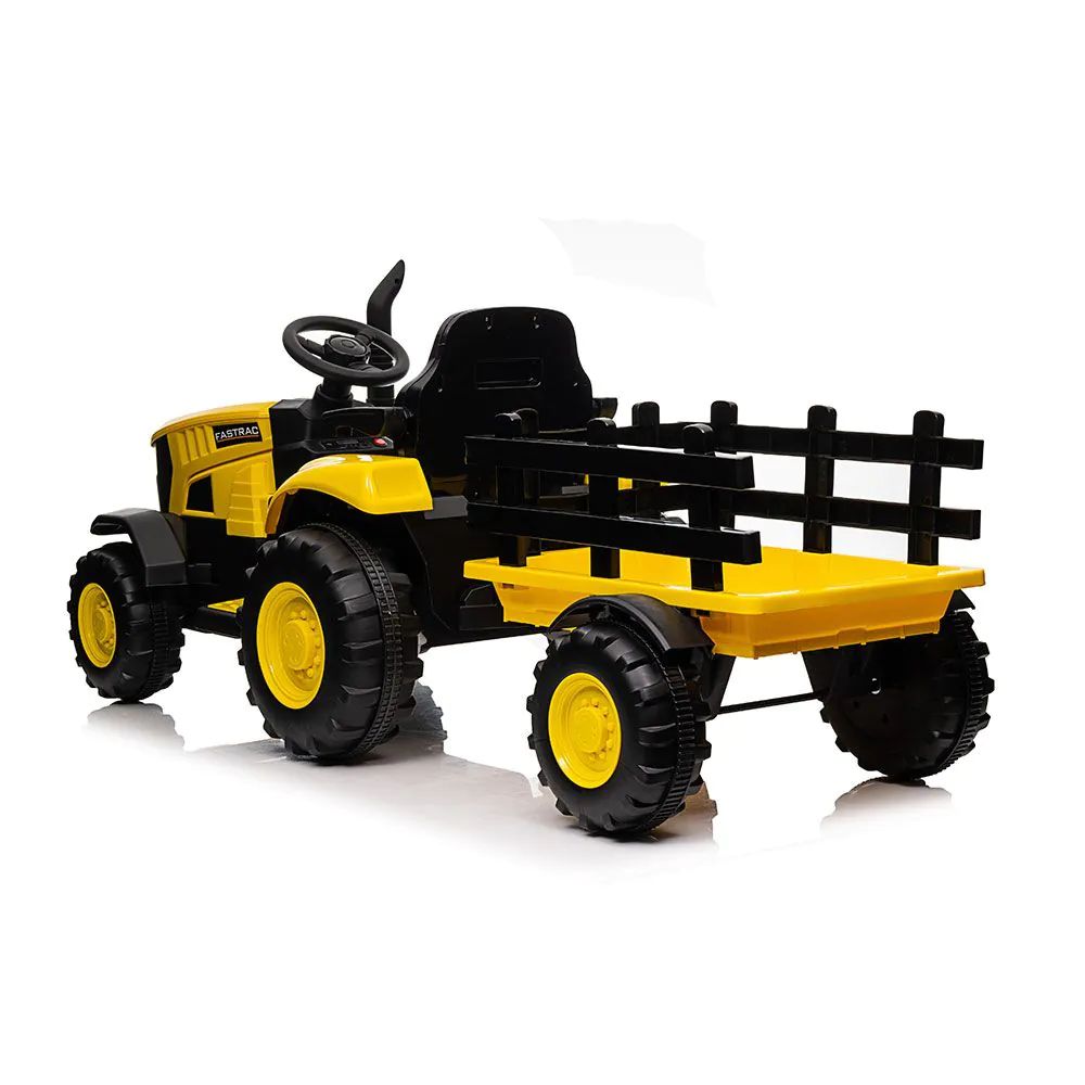 Tractor cu remorca si acumulatori galben 12V 8390080-2AR - poza 4