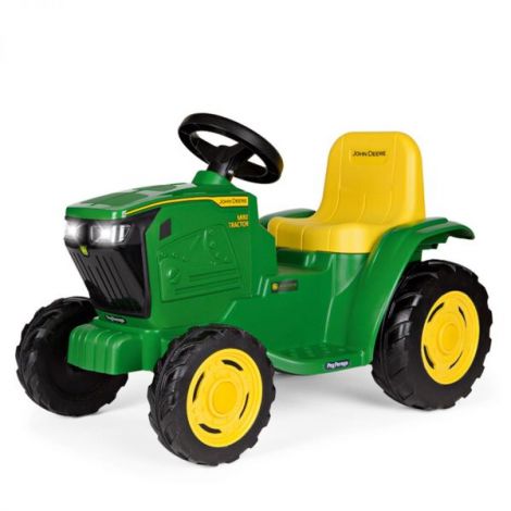 Tractor electric Peg Perego Mini JD John Deere, 6V, 12luni +, Verde Galben - poza 1