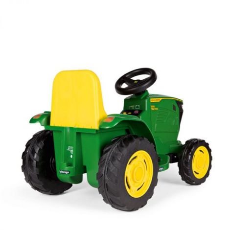 Tractor electric Peg Perego Mini JD John Deere, 6V, 12luni +, Verde Galben - poza 2