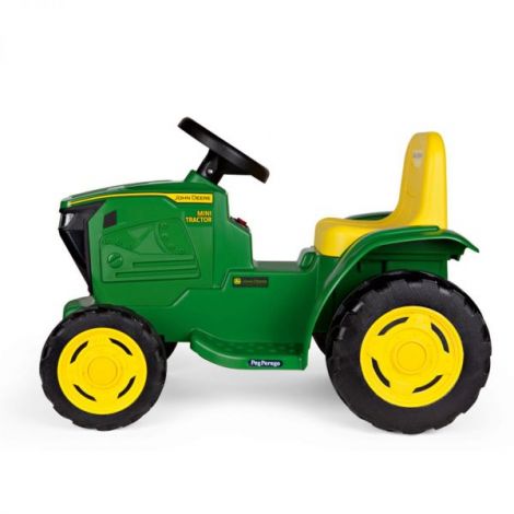 Tractor electric Peg Perego Mini JD John Deere, 6V, 12luni +, Verde Galben - poza 3