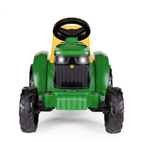 Tractor electric Peg Perego Mini JD John Deere, 6V, 12luni +, Verde Galben - poza 5
