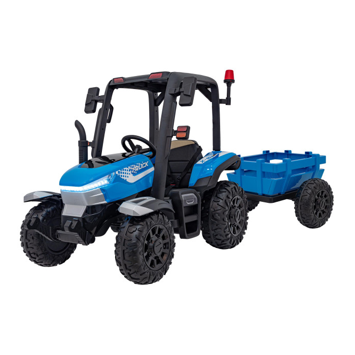 Tractor electric pentru copii cu remorca BLAST Z 24V (206) Albastru - Autokids.ro - poza 1