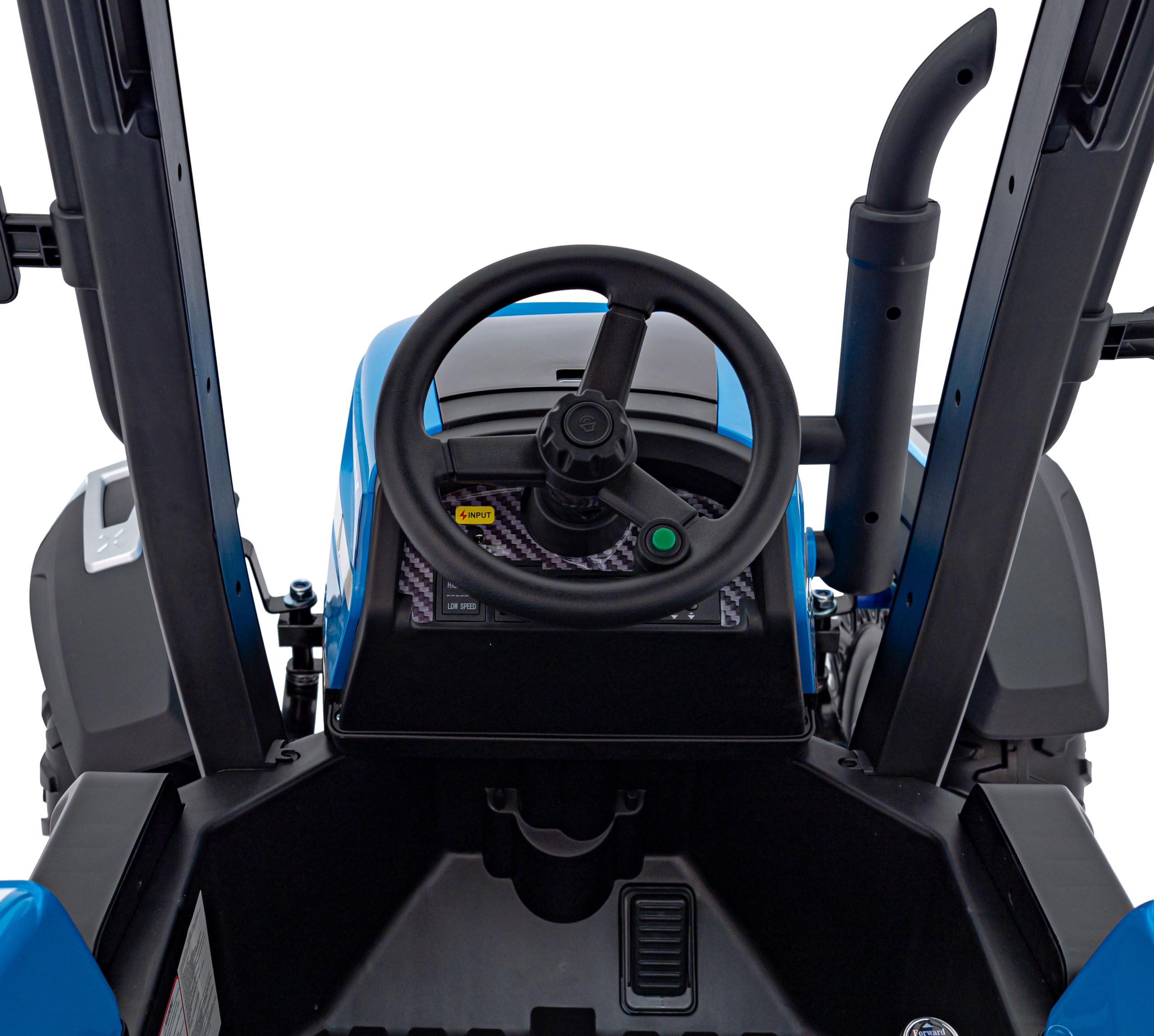 Tractor electric pentru copii cu remorca BLAST Z 24V (206) Albastru - Autokids.ro - poza 2