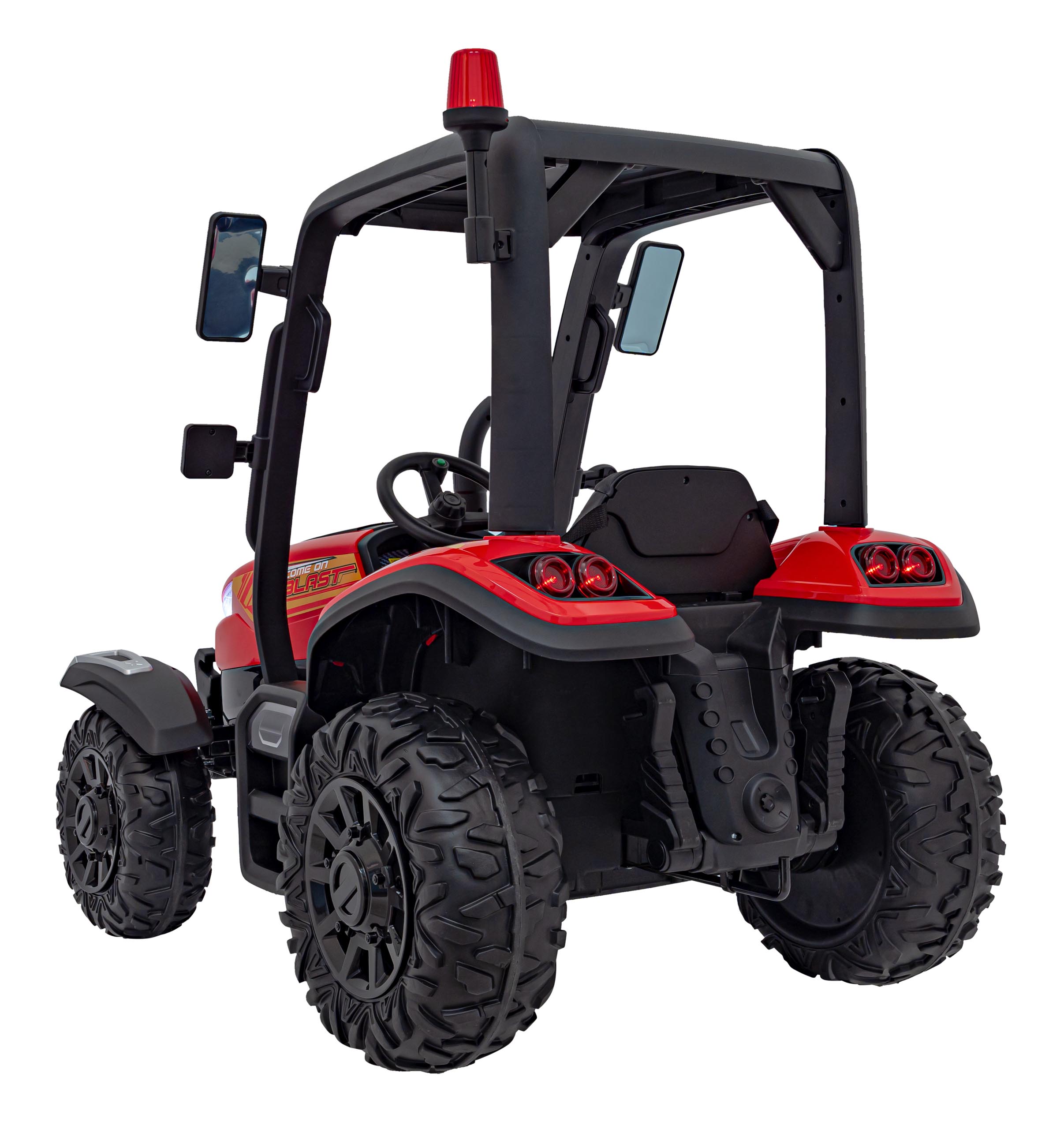 Tractor electric pentru copii cu remorca BLAST Z 24V (206) Rosu - Autokids.ro - poza 3