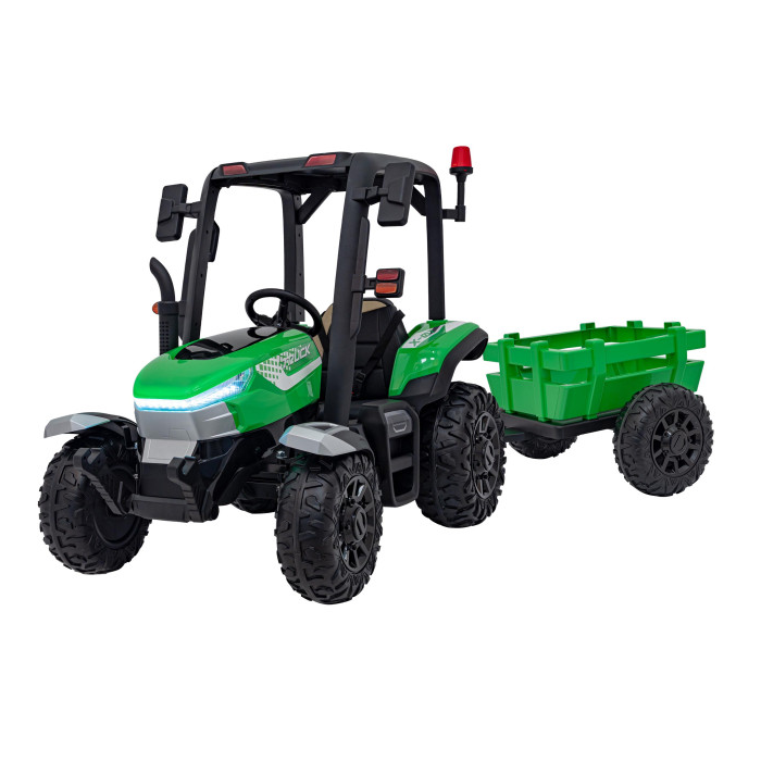 Tractor electric pentru copii cu remorca BLAST Z 24V (206) Verde - Autokids.ro - poza 1