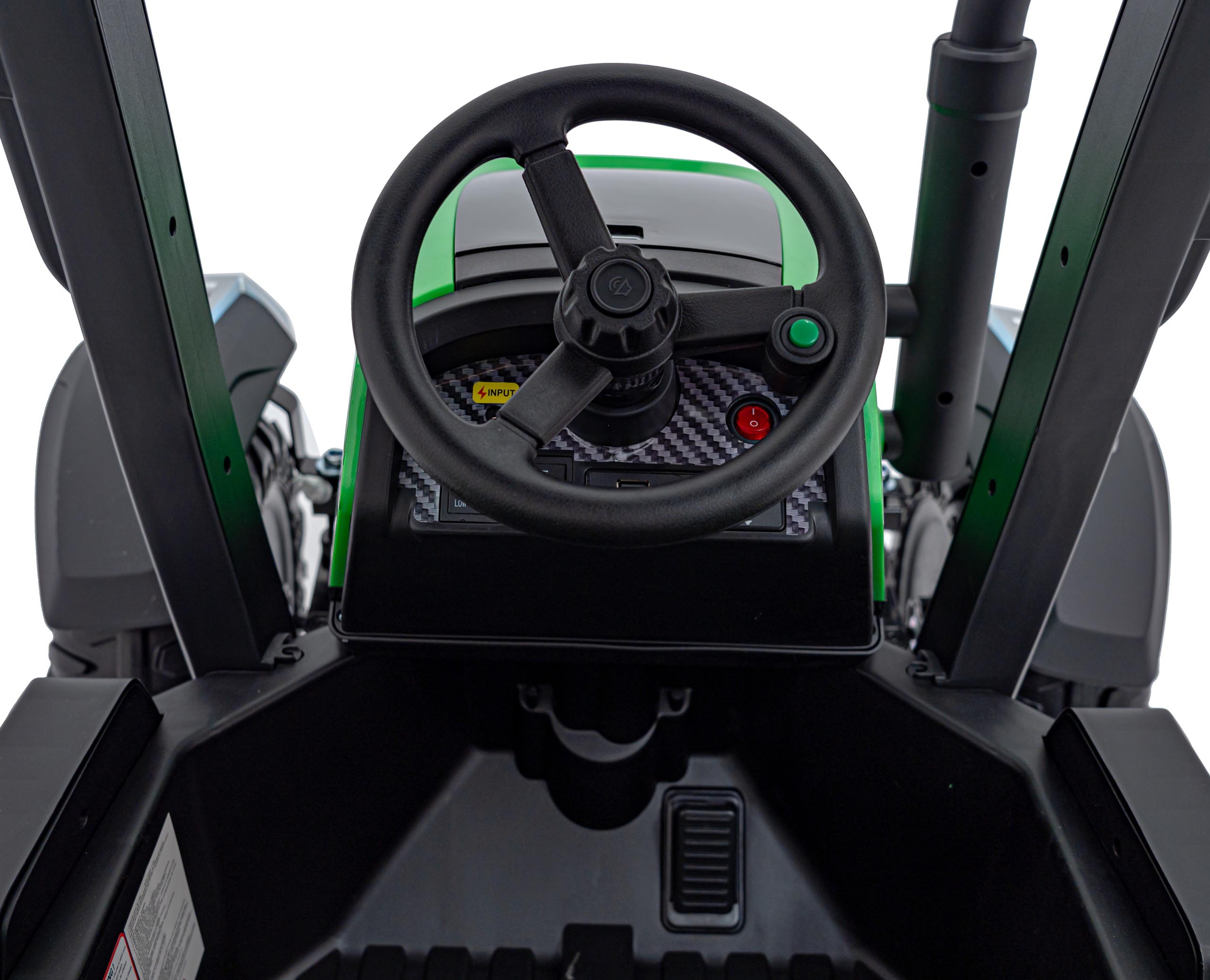Tractor electric pentru copii cu remorca BLAST Z 24V (206) Verde - Autokids.ro - poza 5