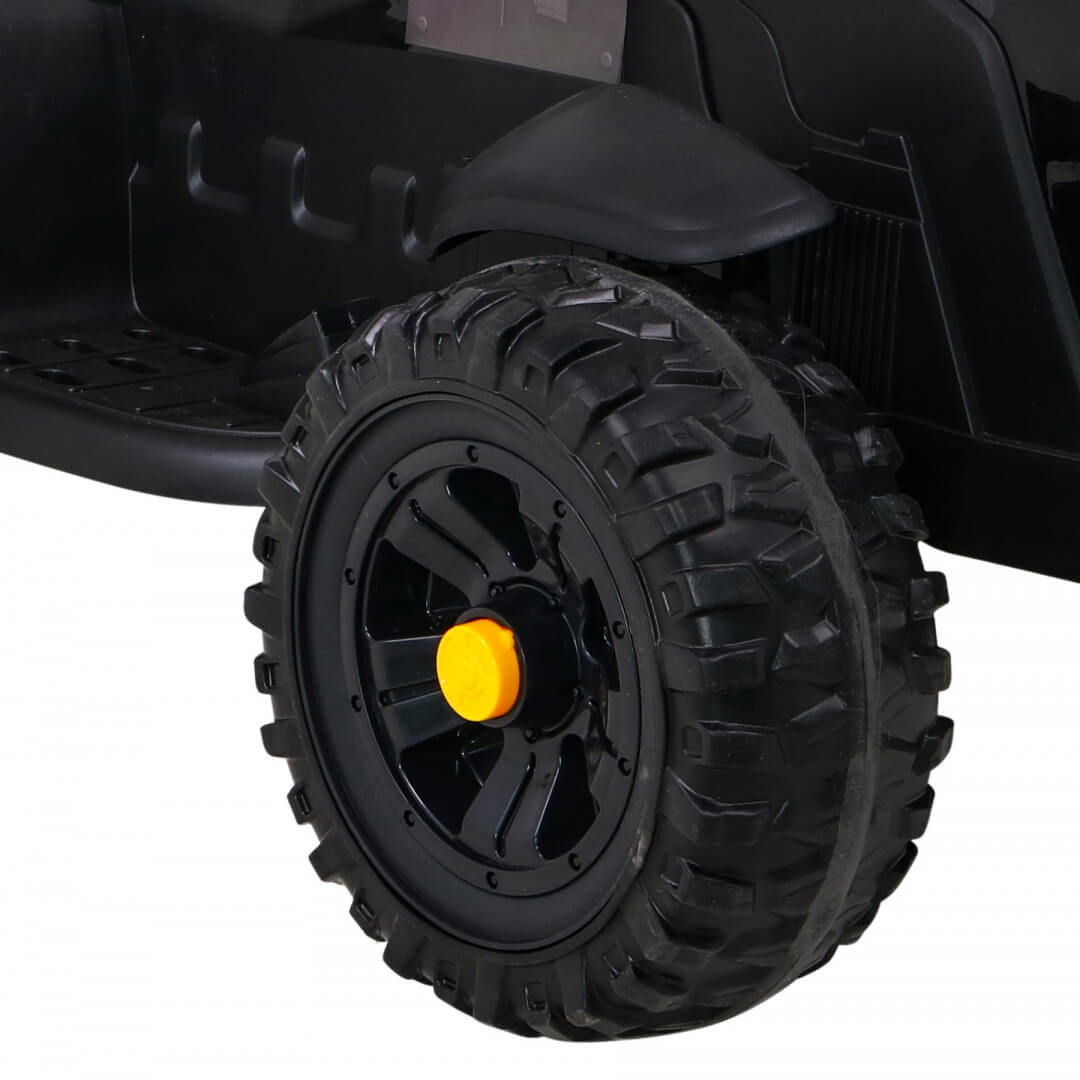 Tractor electric pentru copii cu remorca Titanium, roti EVA (0925) Negru - Autokids.ro - poza 2