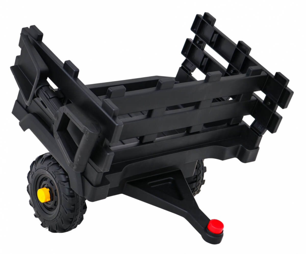 Tractor electric pentru copii cu remorca Titanium, roti EVA (0925) Negru - Autokids.ro - poza 3