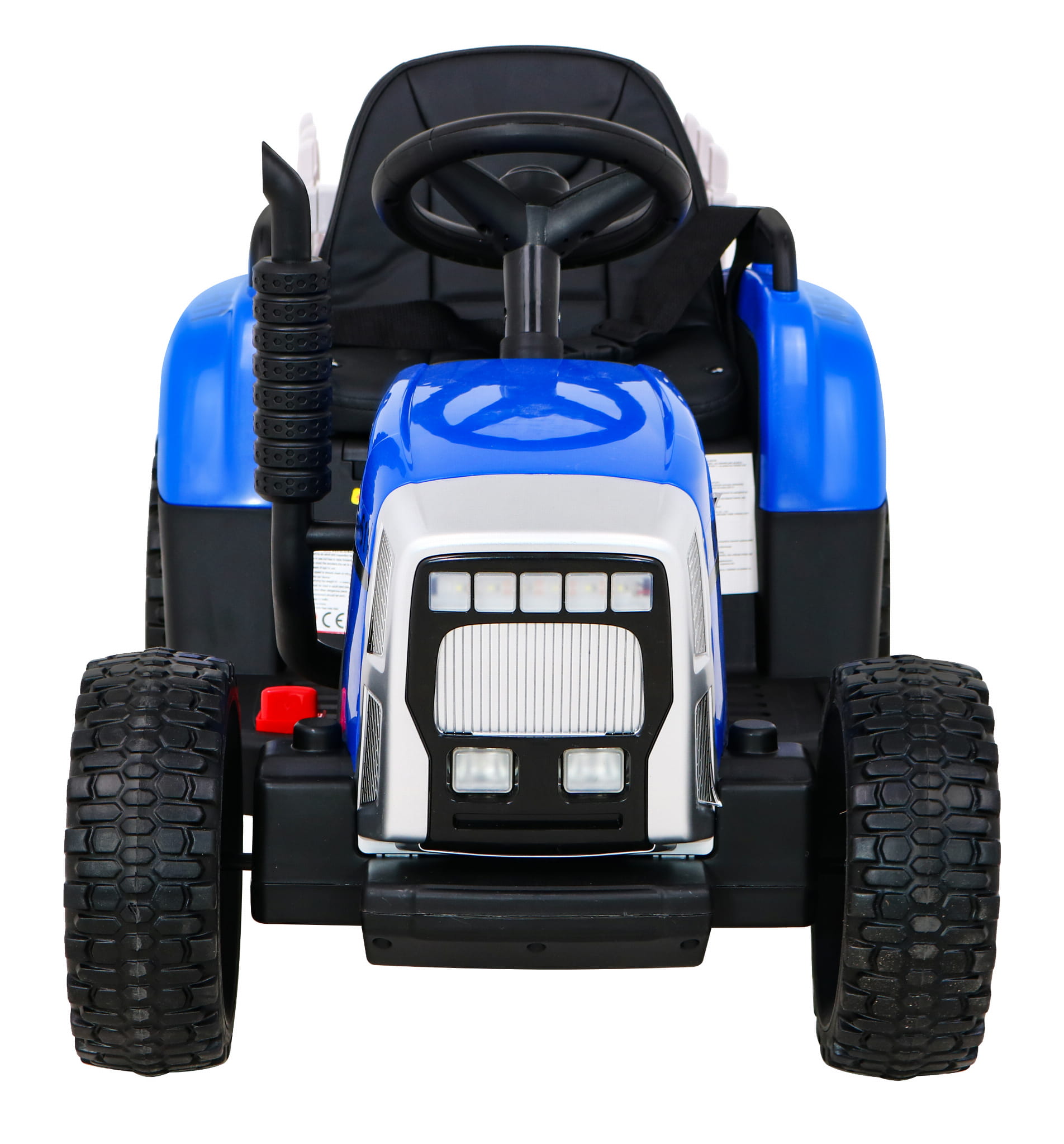 Tractor electric pentru copii cu remorca Workers Truck (MX-611) Albastru - Autokids.ro - poza 3