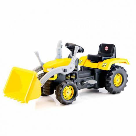 Tractor Excavator cu pedale. 3 ani+, galben, Dolu 8051 - poza 2