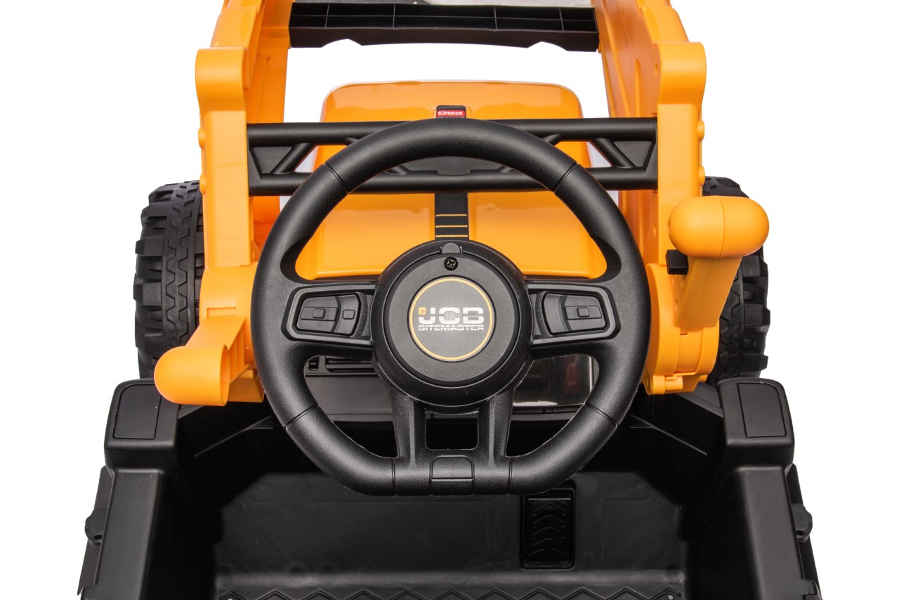 Tractor excavator electric pentru copii JCB 2 in 1 (0960) Galben - Autokids.ro - poza 2