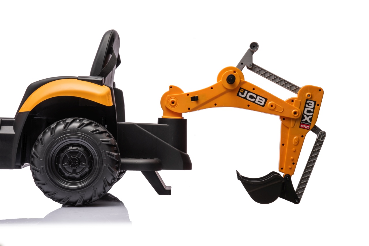 Tractor excavator electric pentru copii JCB 2 in 1 (0960) Galben - Autokids.ro - poza 3