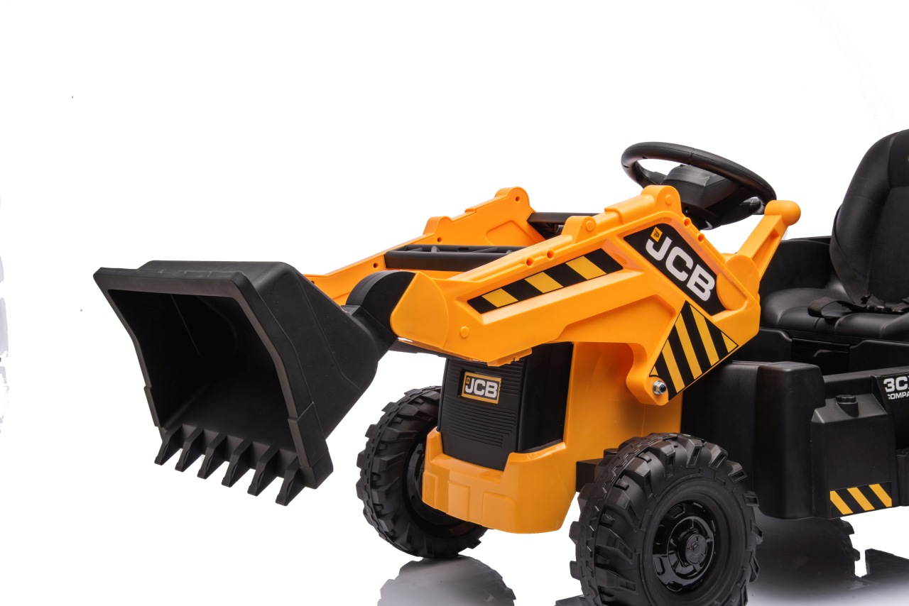 Tractor excavator electric pentru copii JCB 2 in 1 (0960) Galben - Autokids.ro - poza 4