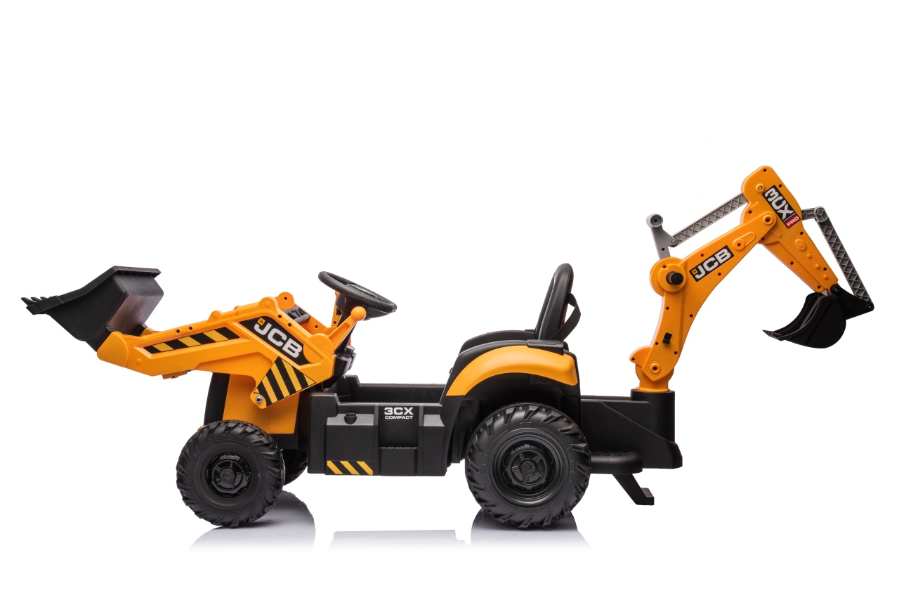 Tractor excavator electric pentru copii JCB 2 in 1 (0960) Galben - Autokids.ro - poza 5