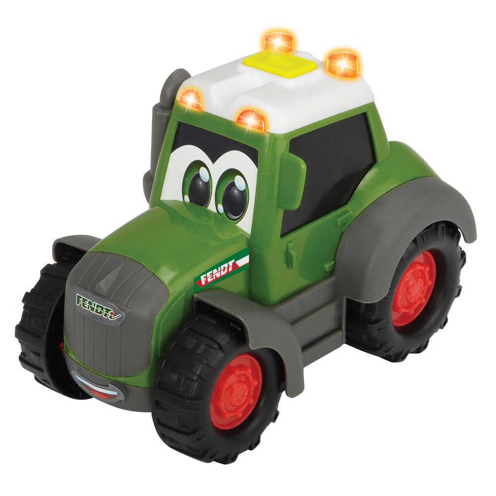 Tractor Fendt cu remorca si figurina vaca Simba - poza 4