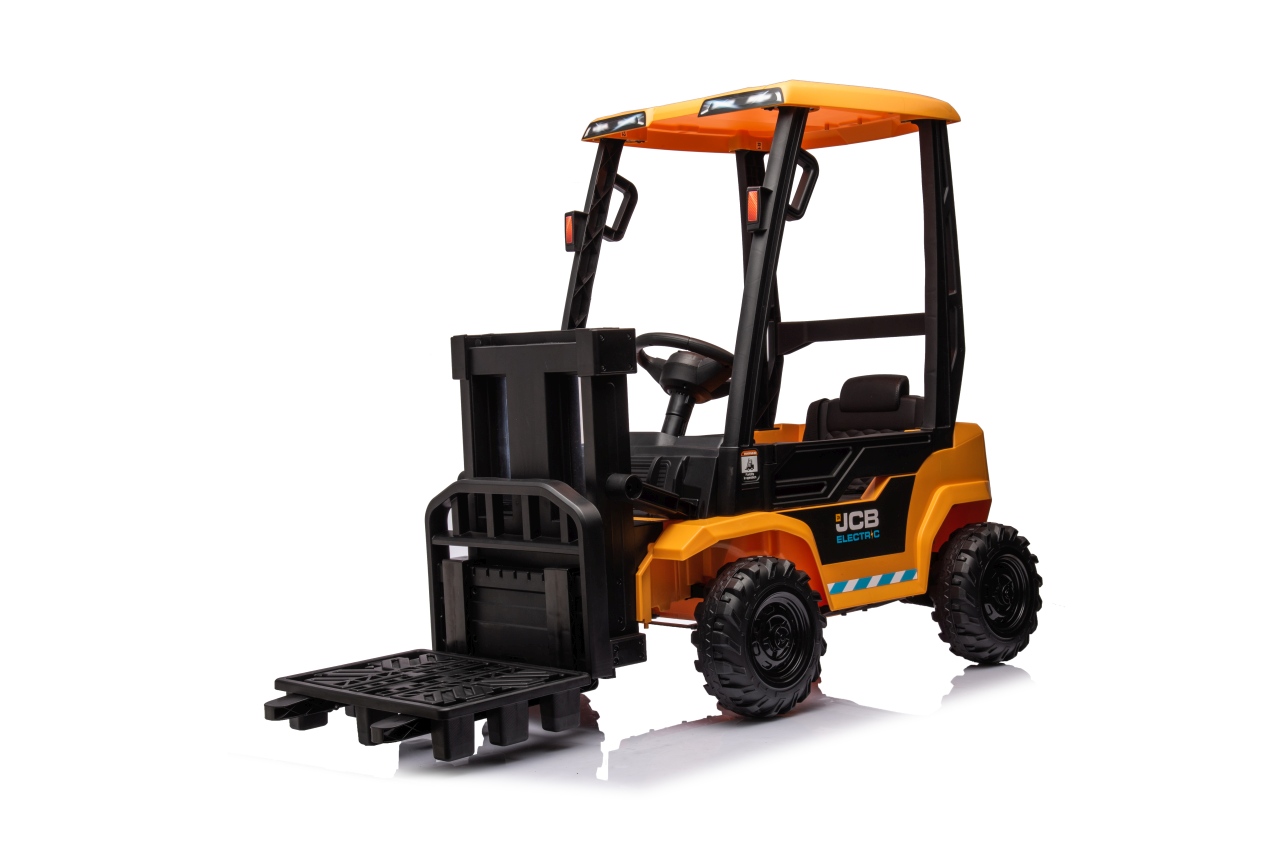 Tractor stivuitor electric pentru copii JCB (0959) Galben - Autokids.ro - poza 4
