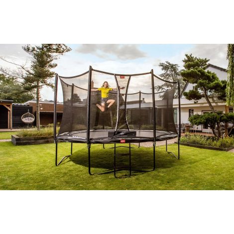 Trambulina Berg Favorit Regular Neagra cu plasa Comfort 430 - poza 3