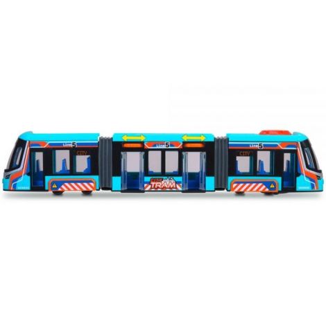 Tramvai Dickie Toys Siemens City Tram 41,5 cm albastru - poza 3