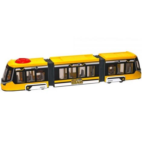 Tramvai Dickie Toys Siemens City Tram 41,5 cm galben - poza 1