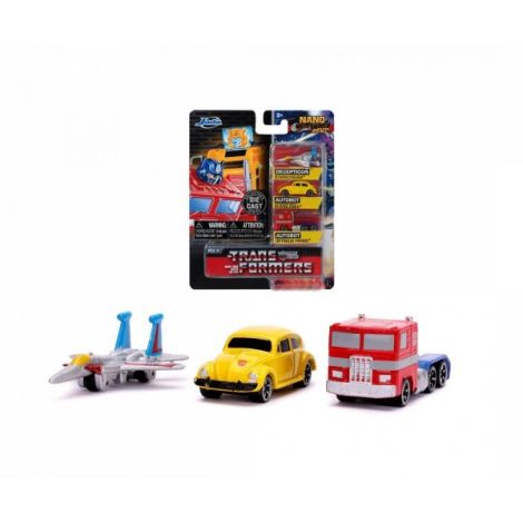 Transformers Set 3 Nano Masinute Metalice 4cm - poza 1