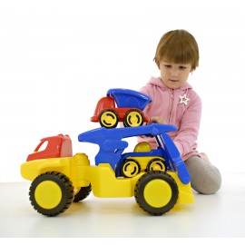 Transporter Dumpy Transportor de masini cu platforma Miniland - poza 2