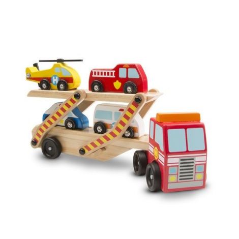 Transportor cu vehicule de urgenta Melissa and Doug - poza 1