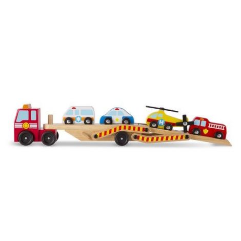 Transportor cu vehicule de urgenta Melissa and Doug - poza 2
