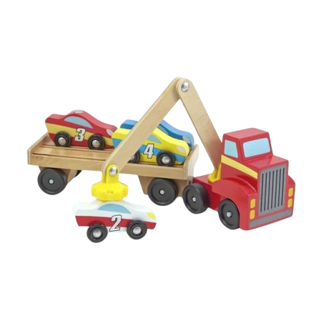 Transportor de masini cu elevator magnetic Melissa and Doug - poza 1