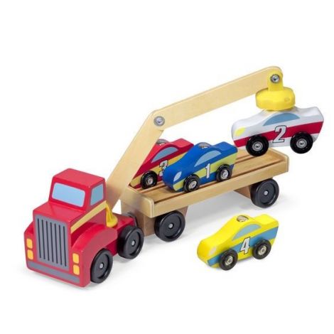 Transportor de masini cu elevator magnetic Melissa and Doug - poza 2