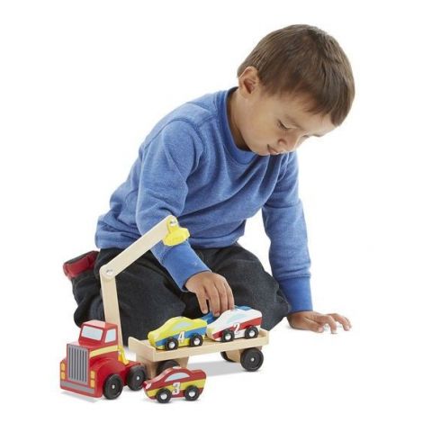 Transportor de masini cu elevator magnetic Melissa and Doug - poza 3
