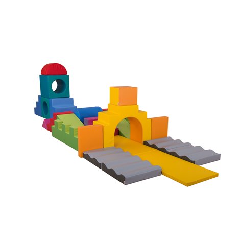 Traseu complex de motricitate Castel, cu certificat Oeko-Tex, cresa si gradinita - poza 1