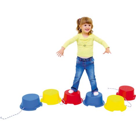 Traseu cu 6 piese mari texturate pentru exercitii de echilibru, coordonare si stimulare senzoriala - poza 2