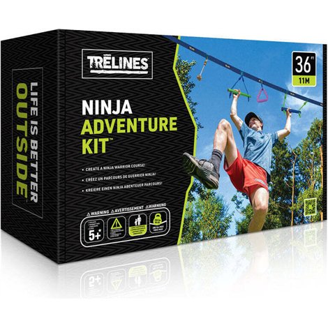 Traseu cu obstacole Ninja Adventure Treline set, pentru copii peste 5 ani,11 metri - poza 2