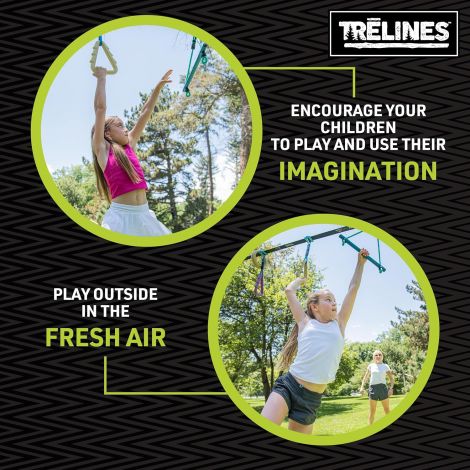 Traseu cu obstacole Ninja Adventure Treline set, pentru copii peste 5 ani,11 metri - poza 5