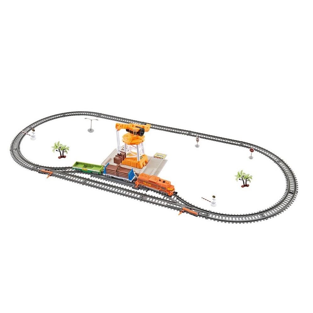 Tren de marfa cu macara Power Train 104 x 45 cm - poza 1