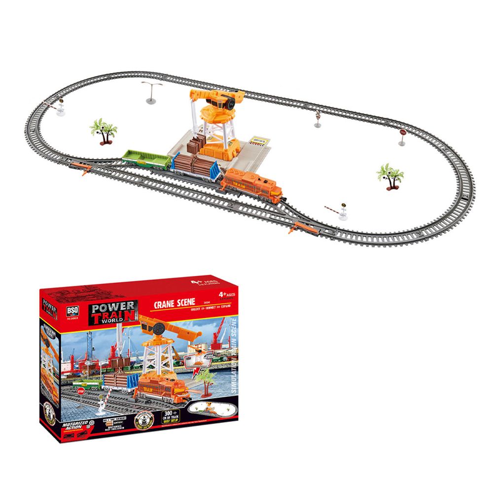 Tren de marfa cu macara Power Train 104 x 45 cm - poza 2