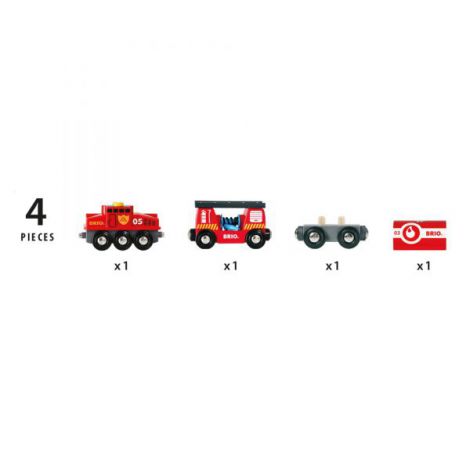 Tren de pompieri 33844 Brio - poza 5