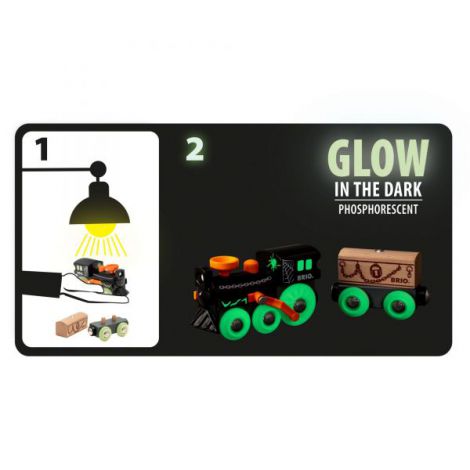 Tren Glow in the Dark care lumineaza in intuneric 33986 Brio - poza 5