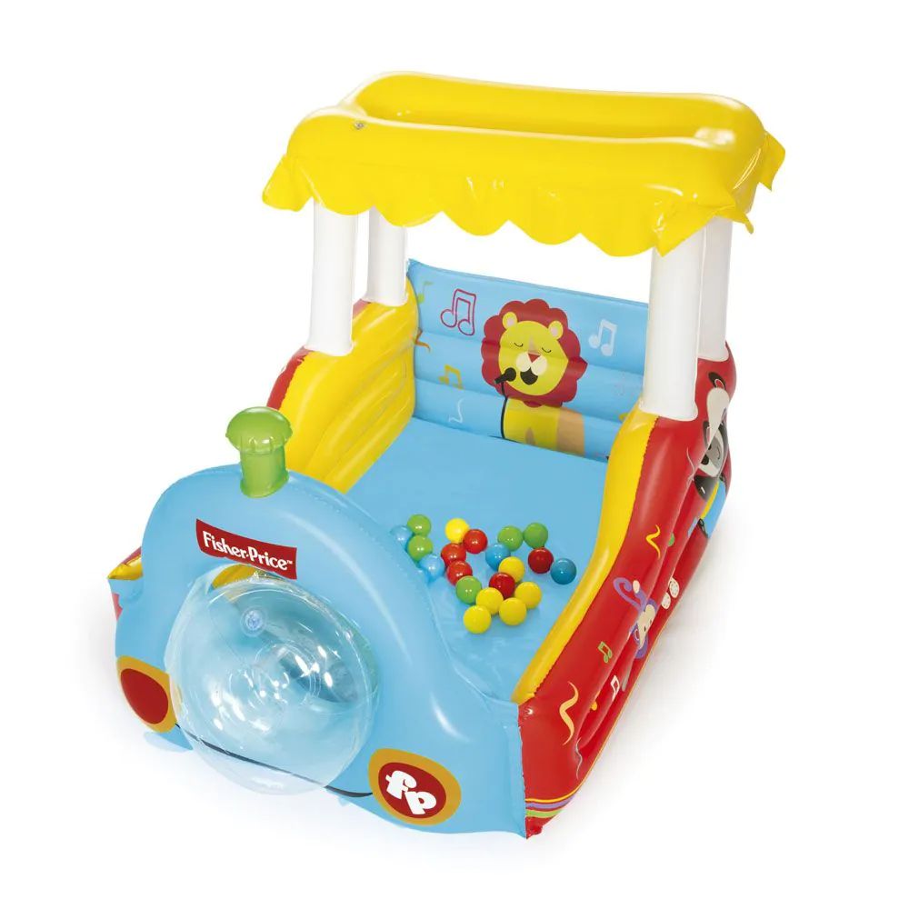 Tren gonflabil cu 25 de bile Bestway Fisher Price 132 x 94 x 89 cm - poza 2