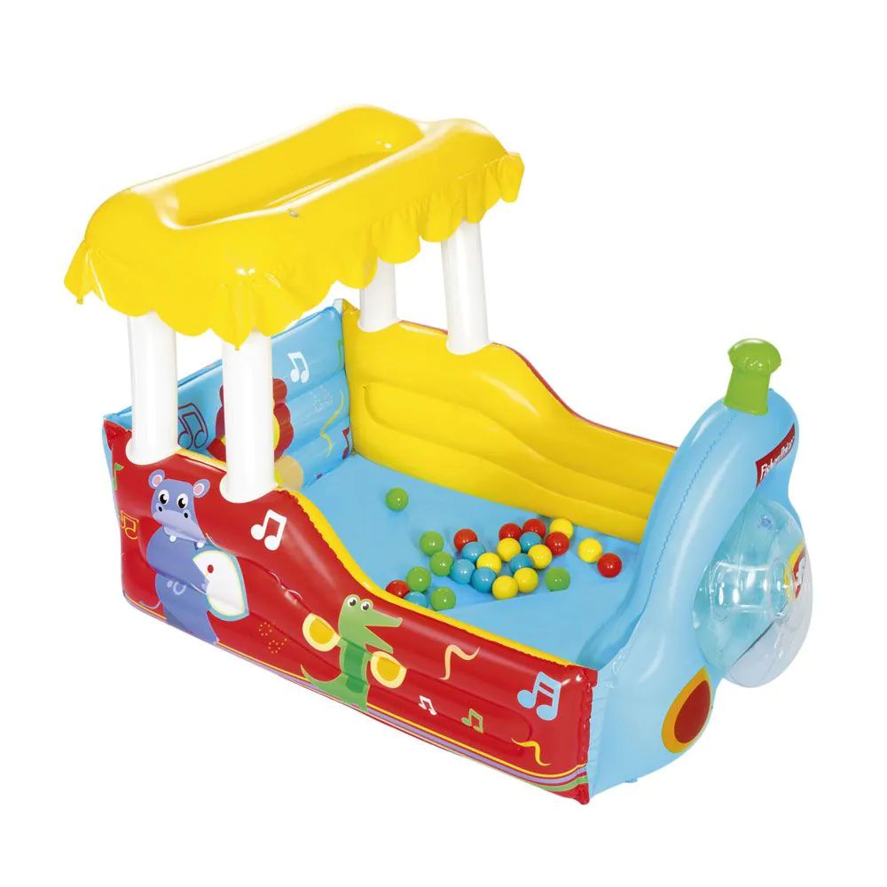 Tren gonflabil cu 25 de bile Bestway Fisher Price 132 x 94 x 89 cm - poza 4