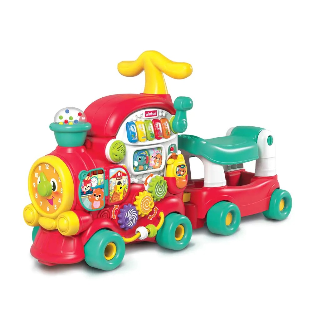 Tren Ride-on Winfun Adventure Walker 4 in 1 cu sunete, luminite si activitati - poza 1