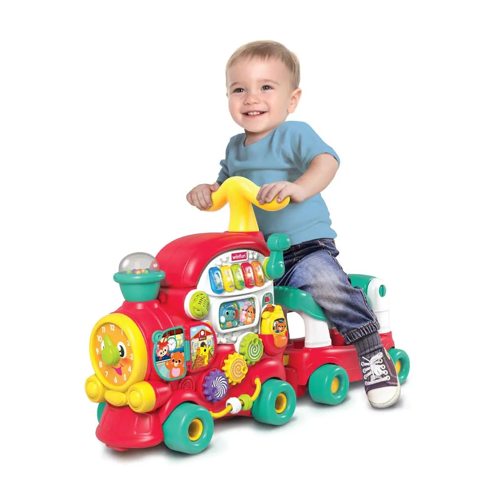 Tren Ride-on Winfun Adventure Walker 4 in 1 cu sunete, luminite si activitati - poza 5