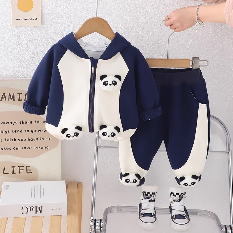 Trening Albastru Copii Ursulet Panda - 4-5 ani - poza 1