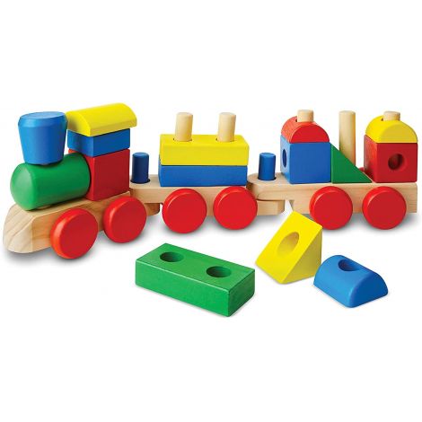 Trenulet din lemn de stivuit Melissa and Doug 572 - poza 1