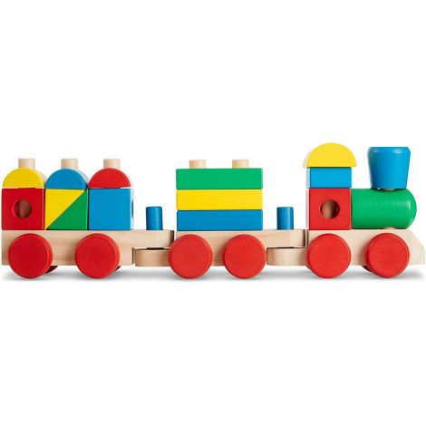 Trenulet din lemn de stivuit Melissa and Doug 572 - poza 5