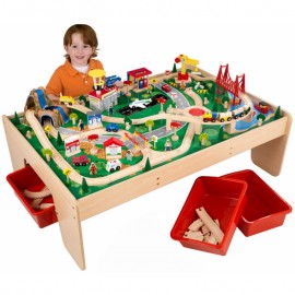 Trenulete cu cascada si masa de joaca Kidkraft - poza 1