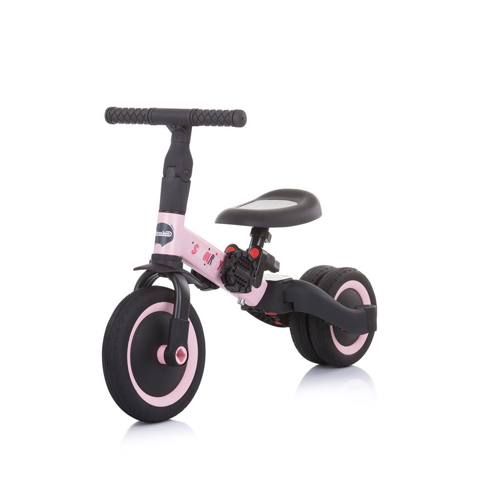 Tricicleta 2 in 1 Chipolino Smarty Roz - poza 3