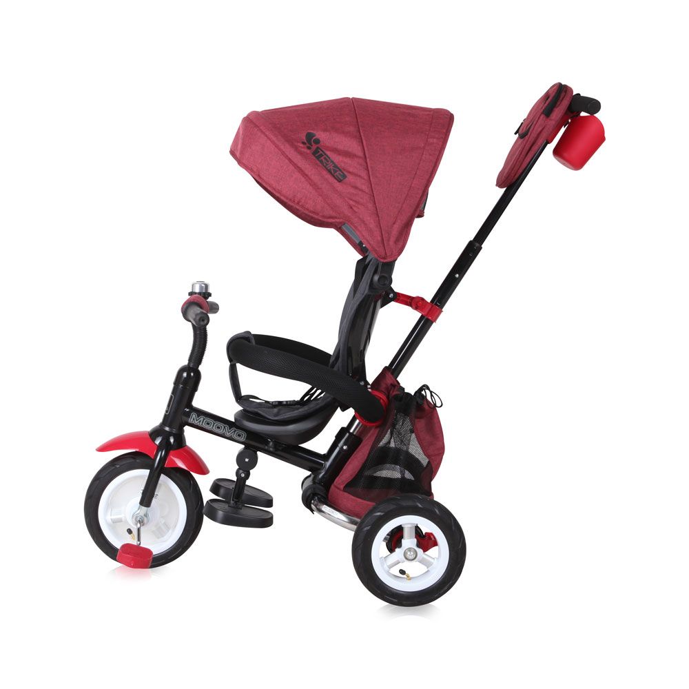 Tricicleta cu parasolar Lorelli Moovo Air Red Black - poza 3